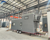 Prefabricated Modular Home With Light Steel Frame Tiny House On Wheels For Sell