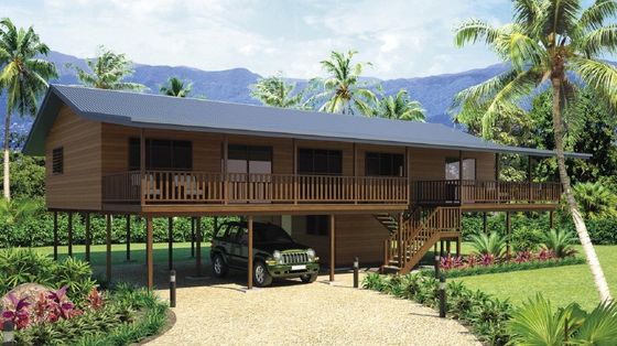Durable Wooden Beach Bungalows: Light Steel Frame for Modern Holiday Living