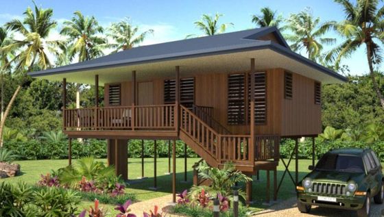 Durable Wooden Beach Bungalows: Light Steel Frame for Modern Holiday Living