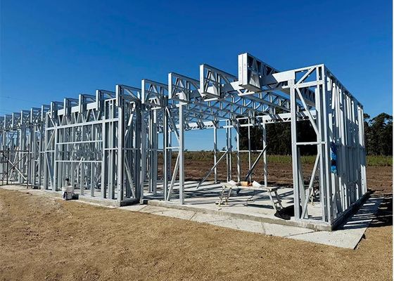 Fast Construction Prefabricated Steel Structure Single Family Home Bungalow House