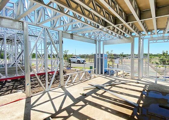 US/AS Prefab Light Steel Frame House Florida Single Family Home By Chinese Factory