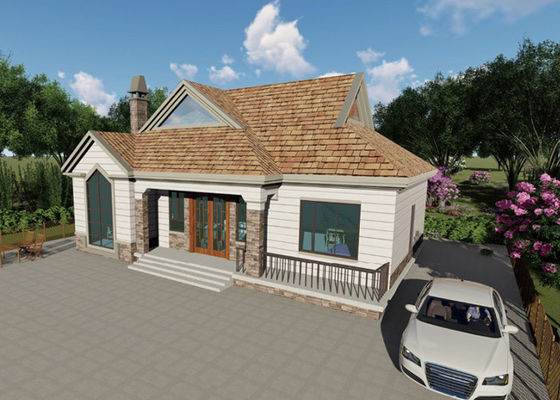 Light Steel Frame Prefab Homes Luxury Villa Single Storey Modern Bungalow House