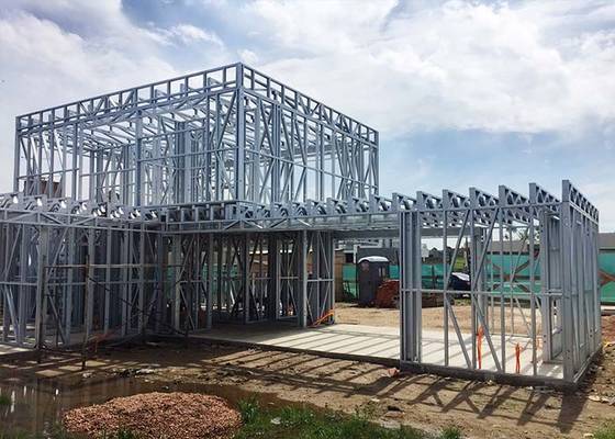 Contemporary Modular Homes / Light Gauge Steel Prefab Villa / Prefabricated House kti