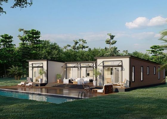 Light Steel Frame Prefab House Granny Flat Studio Mobile House Kits With 3bedroom 2bath