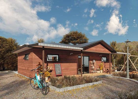 ชุดบ้านสำเร็จรูปโครงเหล็กเบา AS/US แบบพับได้ ชุดแผงสำเร็จรูป