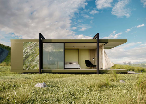 เฟรมเหล็กเบา Prefab Modular Luxury Overwater Bungalows สําหรับโรงแรมรีสอร์ทเกาะ