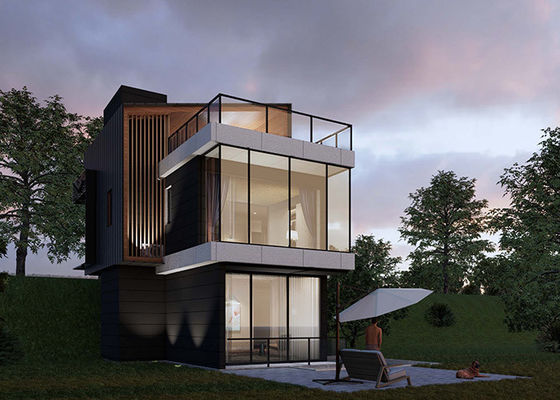 AS/NZS/USA สแตนดาร์ด Prefab Light Steel Frame House สําหรับการอาศัย