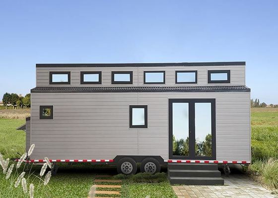 บ้านโมเดิร์น Prefab โมดูลเรือนคาราวานหรู บ้านเล็กบนล้อ ส่งโดย 40 FR คอนเทนเนอร์การจัดส่ง