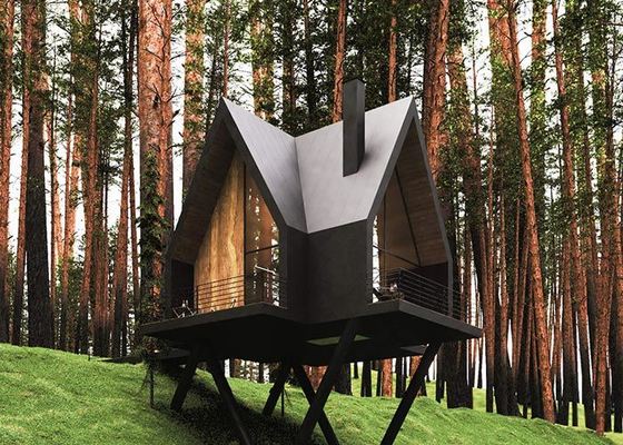 บ้าน Prefab สําหรับขาย โครงสร้างเหล็กเบา โมดูล บ้านสวน