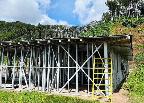 สหรัฐอเมริกา / สหรัฐอเมริกา Prefab Light Gauge Steel Frame Modular House Kits สําหรับห้องนอนและโรงงาน
