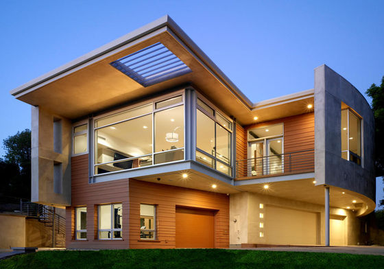 บ้าน Prefab ที่ทันสมัย: คิตวิลล่าหรู พร้อมบ้านแบบโมดูลเหล็กขนาดเบา