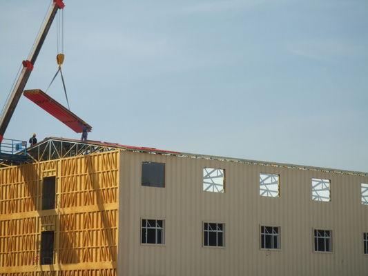 Light Steel Prefabricated House Apartment Buildings , Portable House Panelized Home Kits