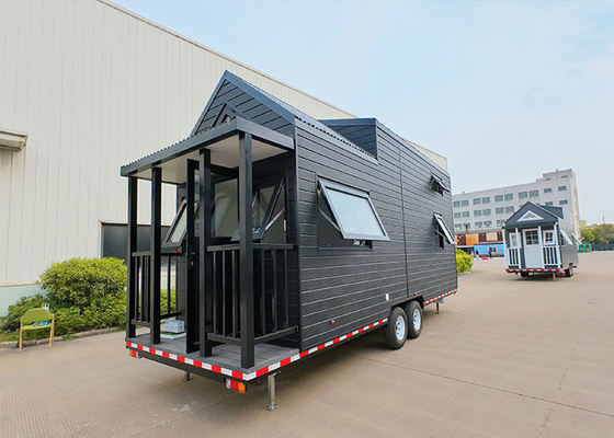 ดีไซน์ทรงสไตล์ นวัตกรรม 2 ห้องนอน บ้านเล็กบนล้อ โทรศัพท์มือถือ Vtiny Cabins
