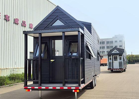 โมบายล์ขนาดเล็กที่ขยายได้ บ้านบนล้อ Prefab 2 ห้องนอน