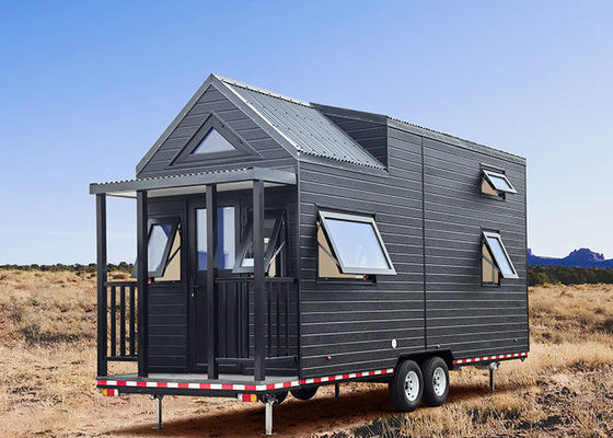 โมบายล์ขนาดเล็กที่ขยายได้ บ้านบนล้อ Prefab 2 ห้องนอน