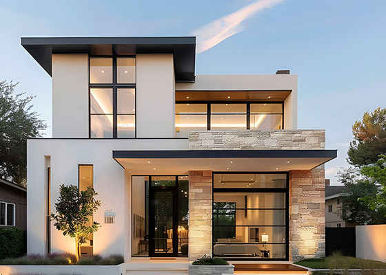 บ้าน Prefab ที่มีราคาถูกและสไตล์: วิลล่าเหล็กเบาหรูตามมาตรฐานออสเตรเลีย