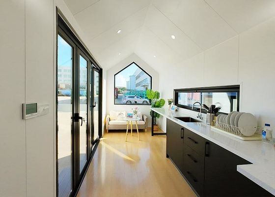 Luxury A-Frame House Low-Rise Villa Heat-Insulated Modular Home Prefab Tiny House On Wheels