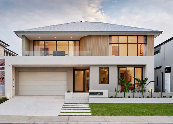 โครงสร้างเหล็กเบา AS/US สำหรับบ้านวิลล่าสำเร็จรูป ชุดโมดูลาร์สำหรับ 4 ห้องนอน