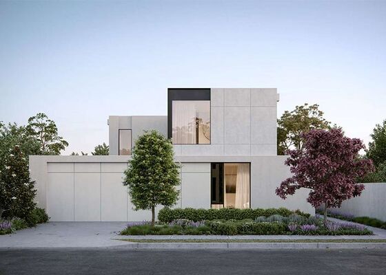 รวดเร็วประกอบบ้านแบบโมดูล โครงสร้างเหล็กเบา Prefabricated Villa House