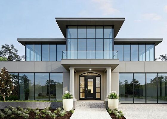 บ้านแบบโมเดิร์น Prefab Panelled Home Kits บ้านแบบโมดูล AS/US Standard Light Steel Frame House วิลล่า