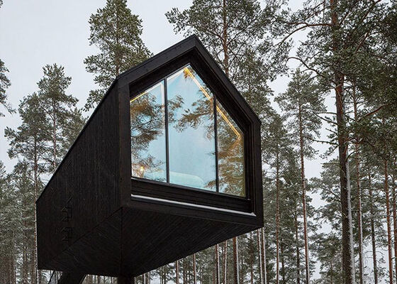 Prefab House Luxury Caibn With Light Steel Frame Modular Home  For Airbnb