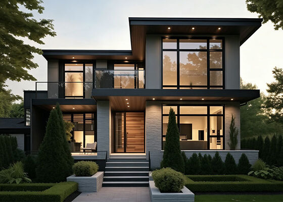 บ้านสำเร็จรูป คฤหาสน์หรู พร้อมชุดบ้านโครงเหล็กเบาแบบแผง AS/US