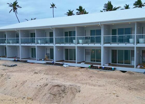 South America Market Prefab Modular Hotel Home With Light Gauge Steel Frame Fiji hotel