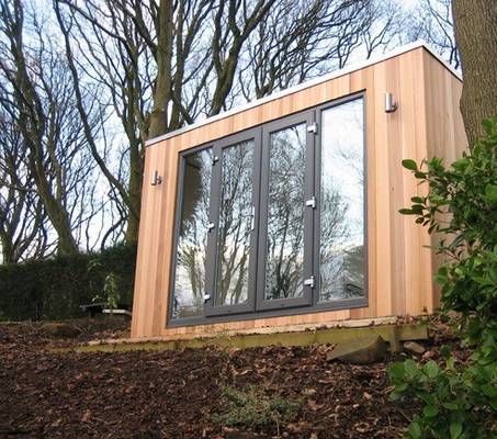 ภายนอก สตูดิโอสวน Prefabricated สตูดิโอสแตนเลสเบา