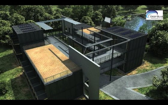 บ้านพลังแสงอาทิตย์ Prefab-To-Move-In หน่วยโมดูลเรียบร้อยสําหรับสํานักงานและสตูดิโอสวน