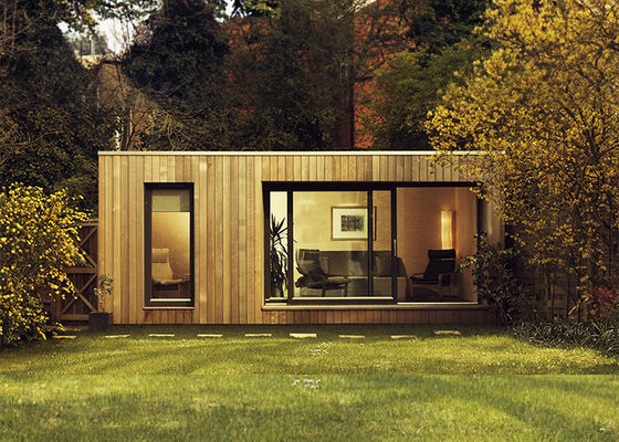 AS / NZS Lgs กรอบ Prefab สตูดิโอสวนบ้านไม้ Kit With WPC Wall Cladding