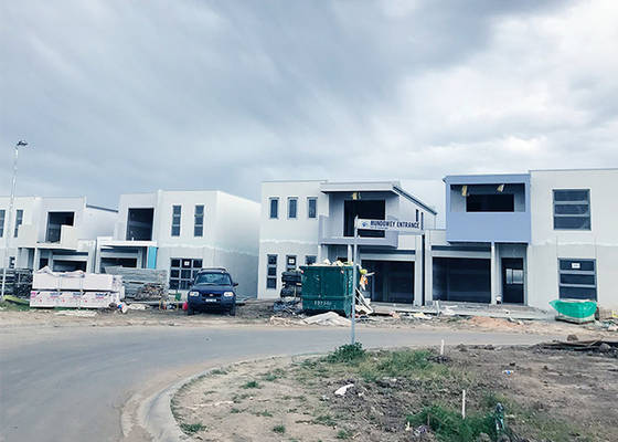 Affordable Prefab House Villa Light Steel Frame House With PVC Sliding Windows