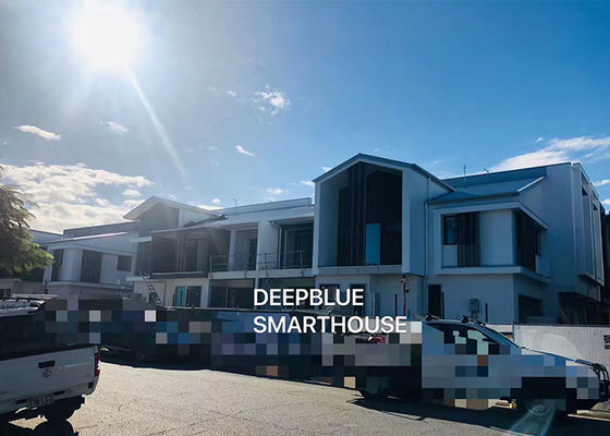 ประหยัดพลังงาน ราคาถูก บ้าน Prefab โครงสร้างเหล็ก โมดูล บ้าน Prefab ทาวน์เฮาส์