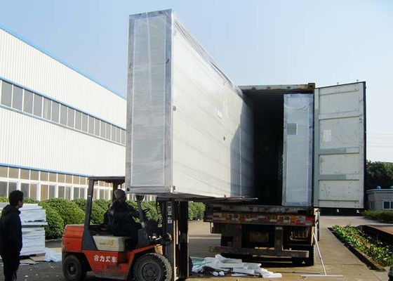 บ้านโมดูลาร์สมัยใหม่พร้อมโครงเหล็กน้ำหนักเบา บ้านพับสำเร็จรูป บ้านสำหรับคุณย่า