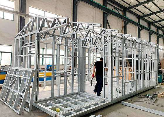 Leisure Prefabricated Light Steel Quick Build Small House For Holiday