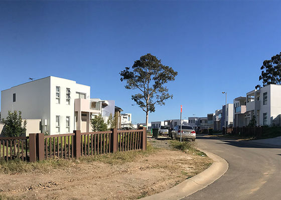 โครงสร้างเหล็กเบา Prefab บ้าน จริงๆ ออสเตรเลีย มาตรฐาน โมดูลาร์ วิลล่า สําหรับการใช้ที่อยู่อาศัย