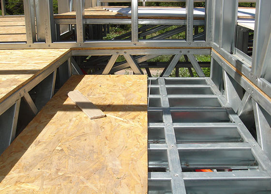 Prefabricated House ,  Light Steel Modular Villa , Portal Frame Buildings With OSB Bord