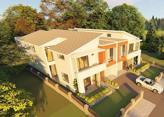 Prefabricated Luxury Duplex Villa Wiht Light Steel Framing Or Panelized System