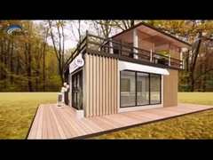 กันเสียง Prefab Garden Studio อ่างล้างหน้าห้องน้ำโครงสร้างเหล็กวัดแสง