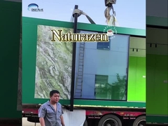 โครงเหล็กเกจแสงสีเหลืองสตูดิโอสวนสำเร็จรูปราคาถูกขนาดเล็ก