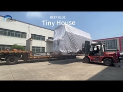 ขายบ้านโครงสร้างเหล็กเบาสำเร็จรูปแบบแยกส่วนบนล้อ