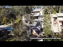 2 ห้องนอน Prefab บ้านที่มีขนาดที่กําหนดเองและ EPS / หนังหิน / PU แซนวิชแพนลท์หลังคา