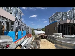 ประหยัดพลังงาน ราคาถูก บ้าน Prefab โครงสร้างเหล็ก บ้านเดี่ยว กรอบแผ่นด้านล่าง