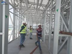 กรอบเหล็กเบา โครงสร้างบ้านแบบถ่วงหน้า สวนสตูดิโอ โมเดิร์น ดีไซน์ บ้านเล็ก